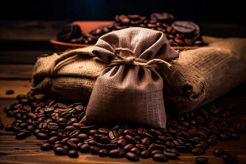 عکس زیبا از بسته کوچک قهوه