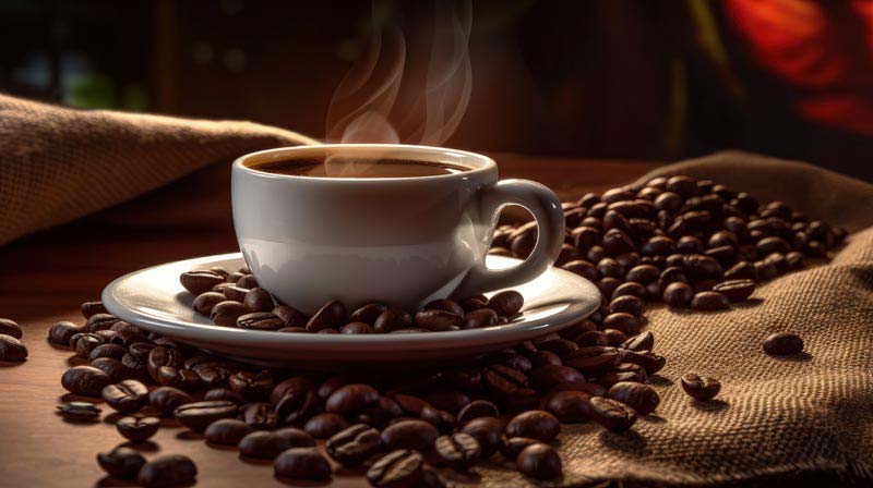 عکس زیبا از قهوه داغ