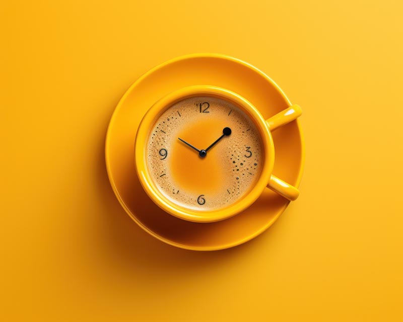 عکس زیبا از زمان قهوه