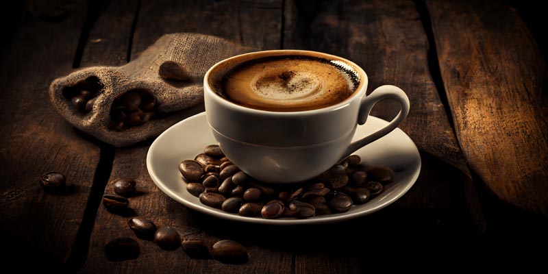 عکس زیبا از فنجان قهوه داغ مخصوص