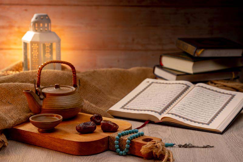 دانلود تصویر قرآن و خرما